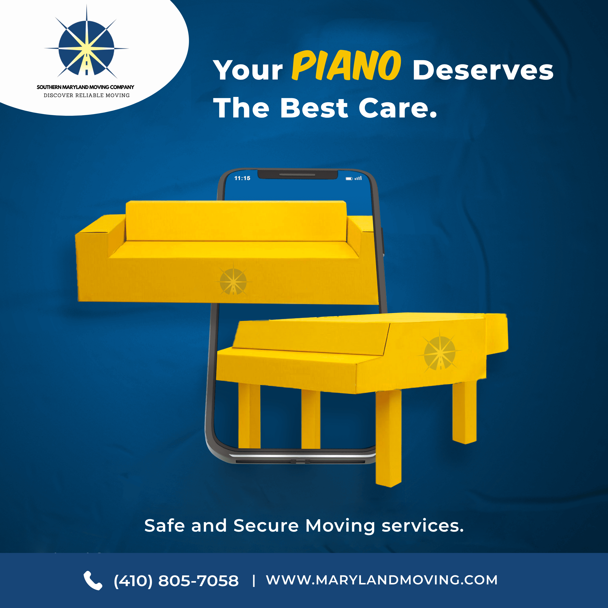 The Piano Moving Experts Maryland Trusts.